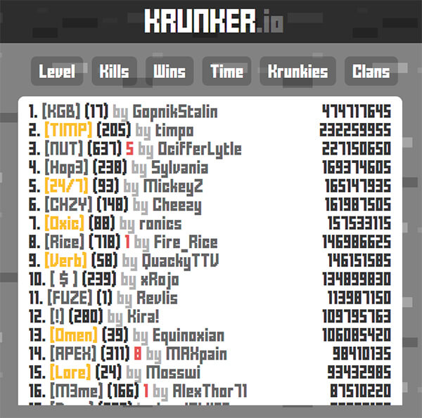 Krunker Hub  Public store, Clan, The unit